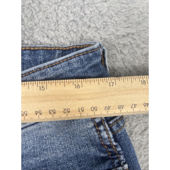 Kut from the Kloth Jeans Women 14 Donna Ankle Skinny Blue Stretch Denim Raw Hem - Picture 6 of 9